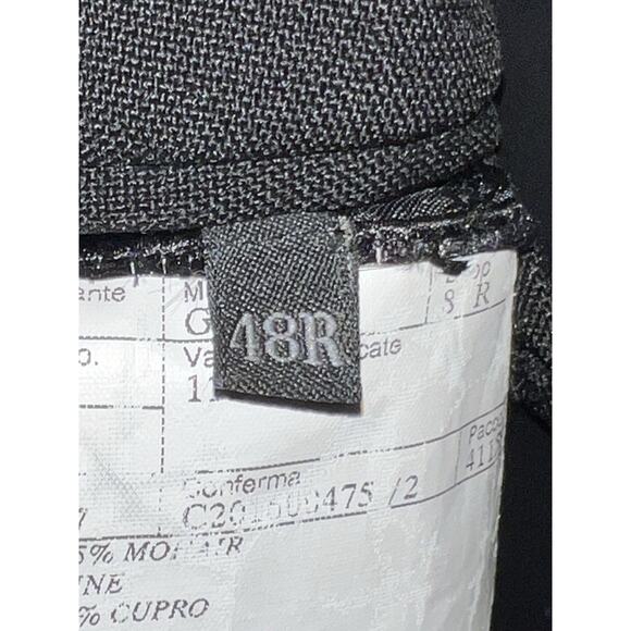 Prada Men's Blazer Jacket Mohair Size 48R Black Single Breasted - Picture 5 of 8